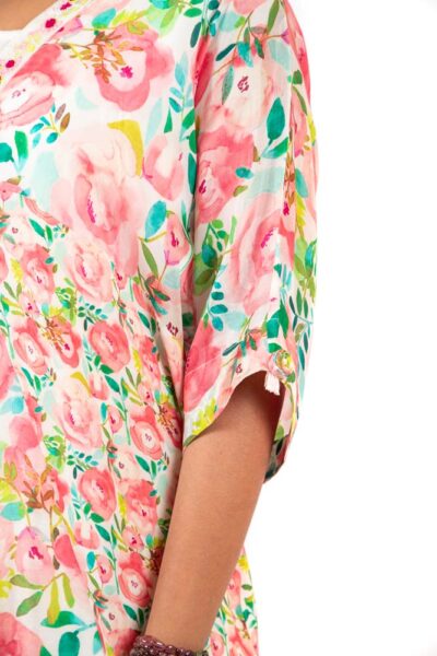 blooming blossom color block dress