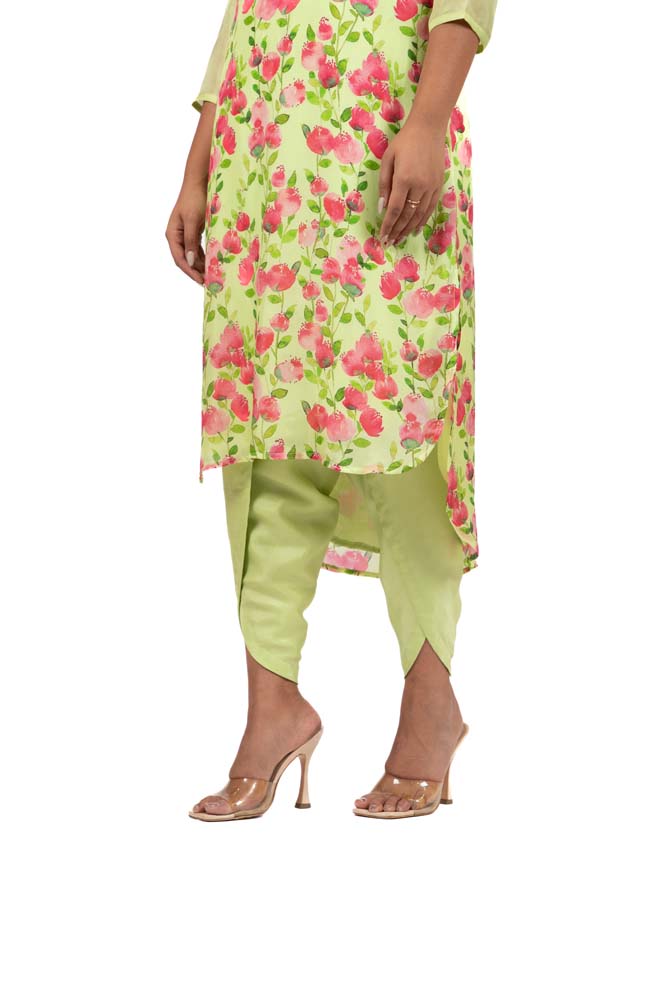 Zoey Striped Kurti with Tulip Pants - House of Ayana